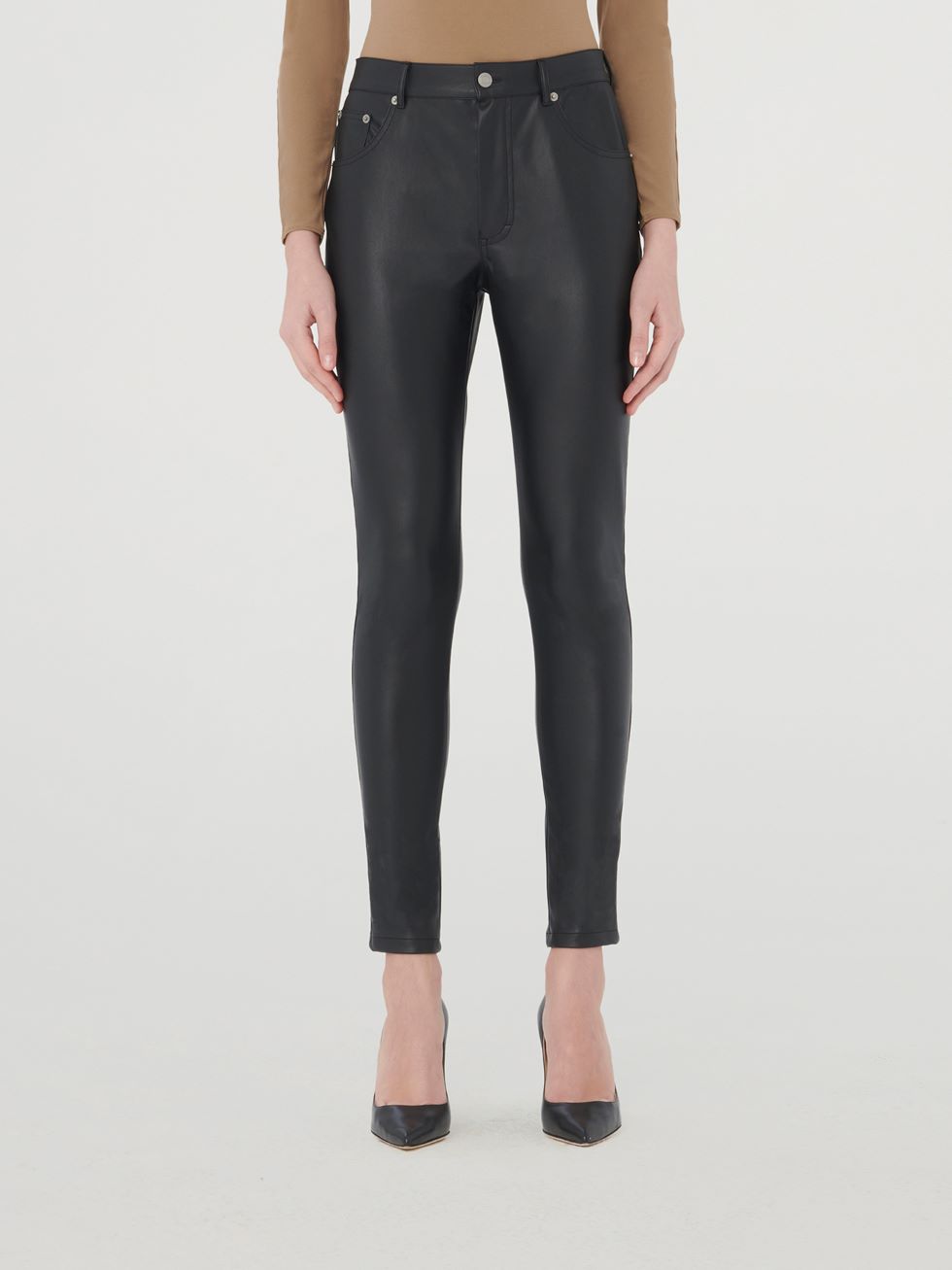 Abito Ecopelle Nero Wolford Taglia 36 – Midi Elegante Stretch - Foto 2